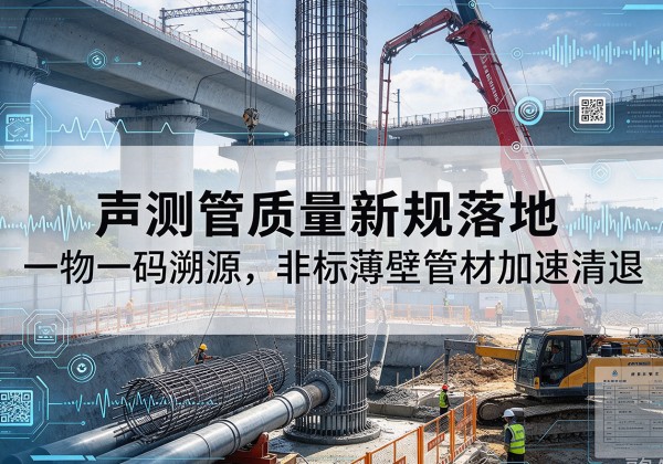 璧山区声测管质量新规落地，一物一码溯源，非标薄壁管材加速清退